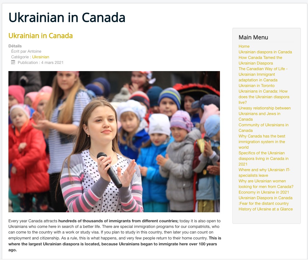 USCTORONTO : Ukrainian in Canada